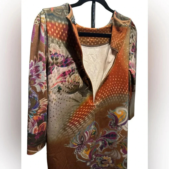 Etro Milano beautiful wool blend midi dress size 46 - Picture 7 of 10